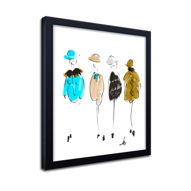 'I Heard' Framed Print Wall Art, 30" H x 24" W x 1.125" D, Framed Print, Black