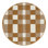 Machine Washable Checkered Brown Area Rug
