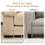 Canapé modulaire surdimensionné en forme de L de 130 po en tissu de velours côtelé avec siège profond et accoudoirs larges de conception ergonomique-924380965