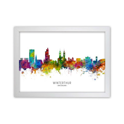 Winterthur Switzerland Skyline by Michael Tompsett - 1 Piece Wall Art