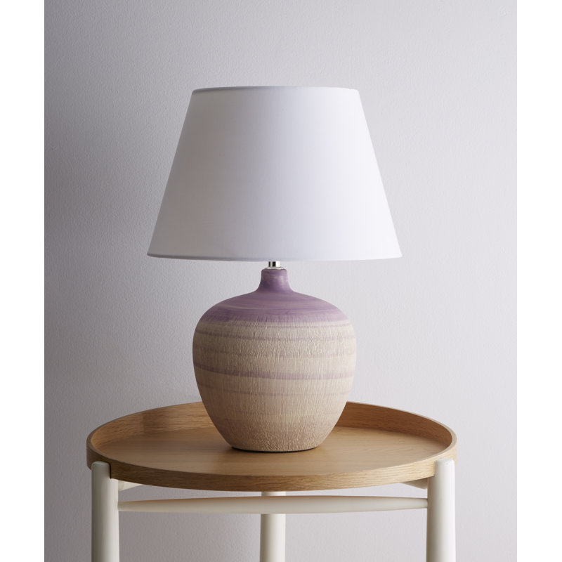 Alexia Ceramic Table Lamp, Lilac