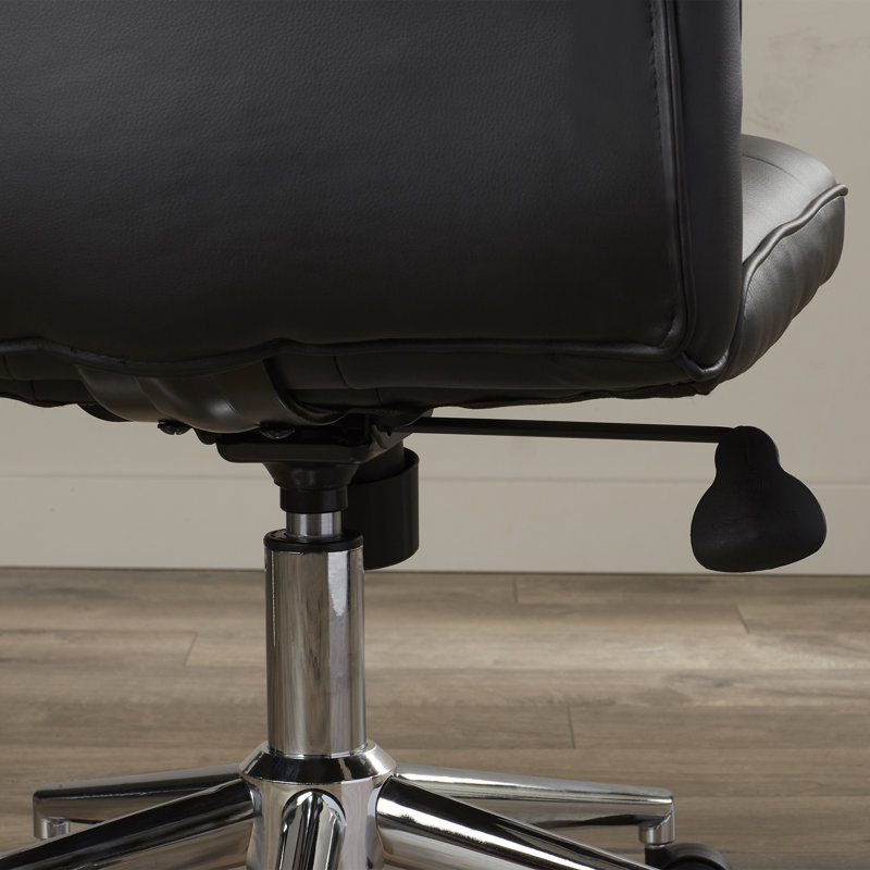 ErgoFlex Black CaressoftPlus Armless Task Chair with Swivel Base