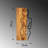 Elegant Decorative Wooden Wall Accessory, Walnut & Black, 10.6 x 22.8 inches | 50% Real Wood (Thickness: 1.2 inches) & 50% Metal (Thickness: 0.06 inches) | Unique Design with Natural Variations, Perfect for Home Decor