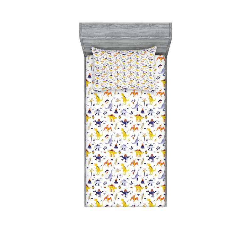 Drap-housse et coussin décoratif Ambesonne, Twin Sheet Set + 3 Additional Pieces