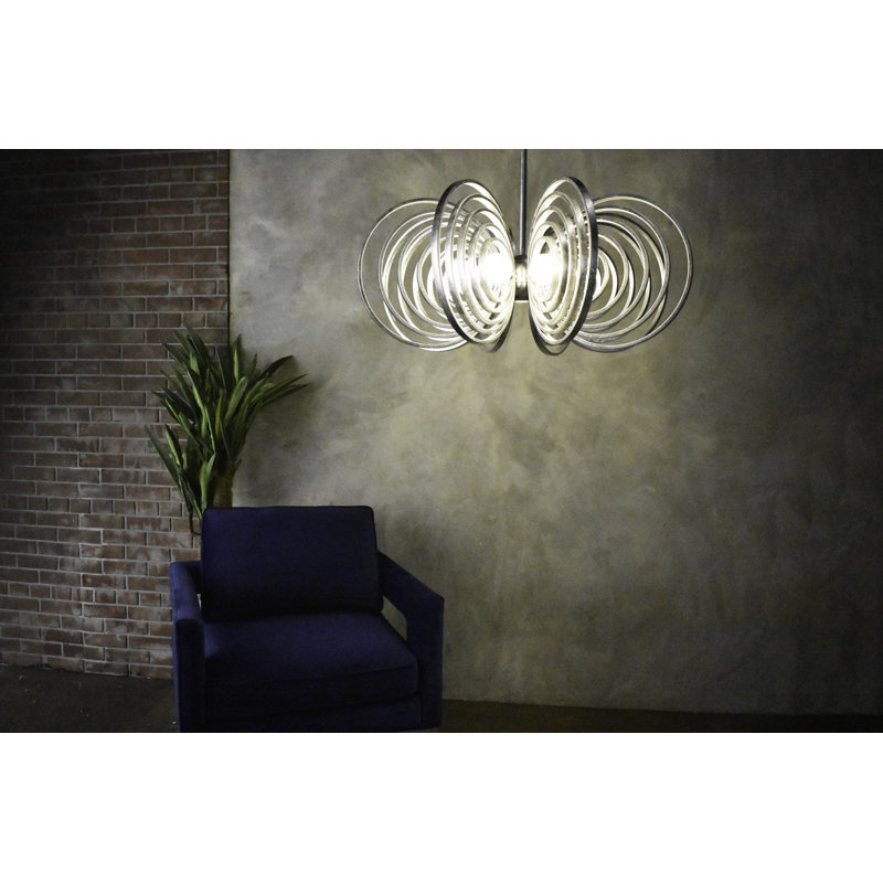 Frequency 9 - Light Chandelier, Silver