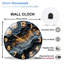Horloge murale en verre 12 po