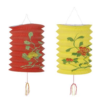 S232) Solid Red Paper Star Lantern - Hometown Evolution Inc.