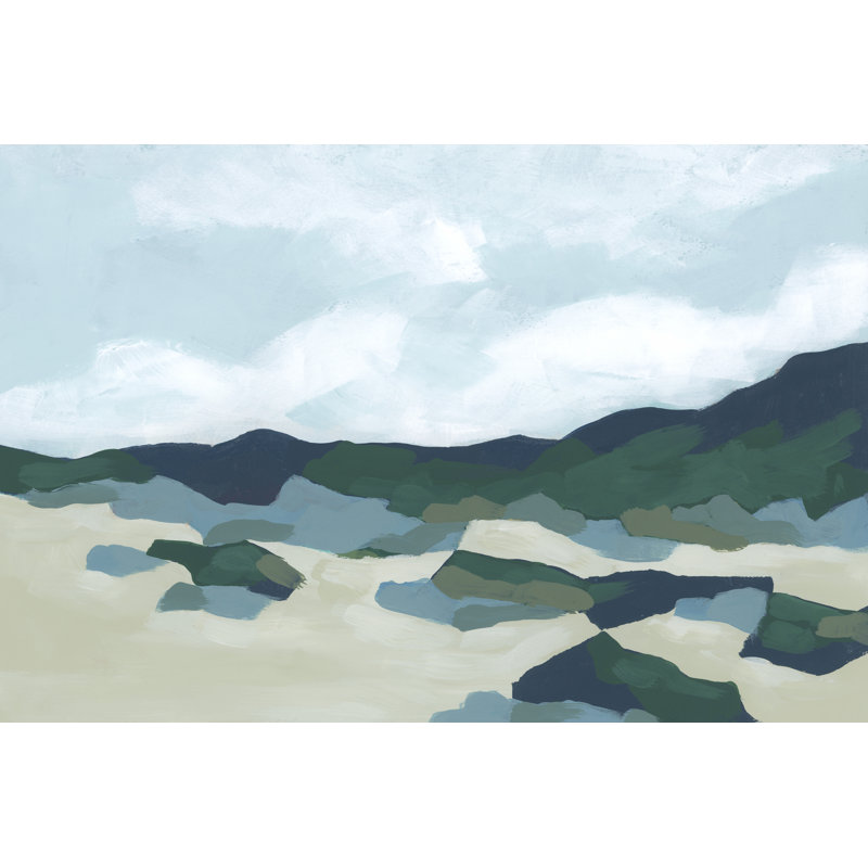 Foothill Blues II - Wrapped Canvas Painting, 30cm H x 46cm W x 3.8cm D