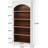5-Tier White & Oak Vintage Library Bookcase-1798238255