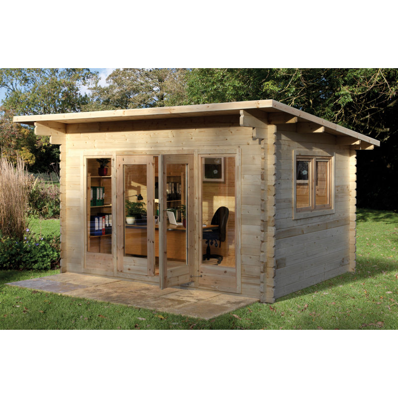 Melbury 15 x 12 Ft. Tongue & Groove Log Cabin, Yes