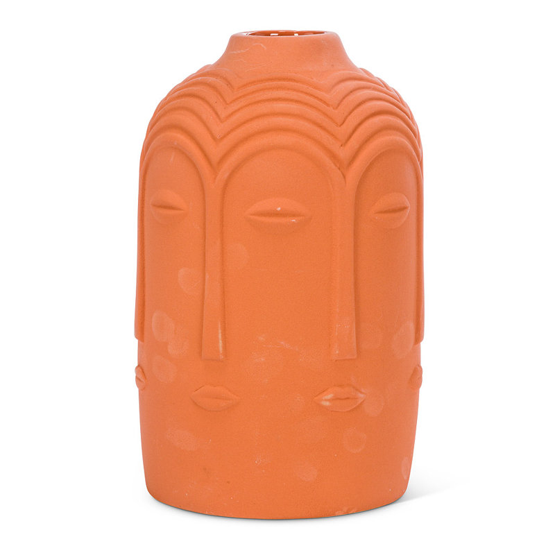 Ceramic Table Vase, 10" H x 4.5" W x 4.5" D