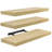 Makalani 3 Piece Solid Wood Floating Shelf, Maple-1601915839-1601915835