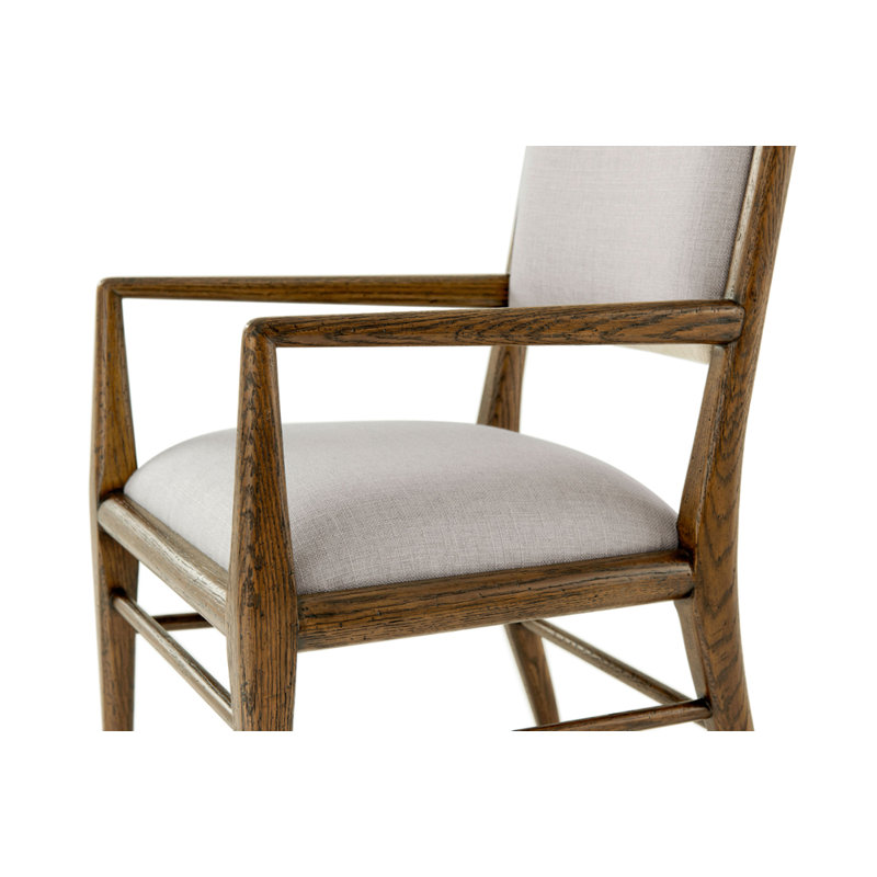 Nova 19.25'' H Upholstered Oak Armchair, Dusk