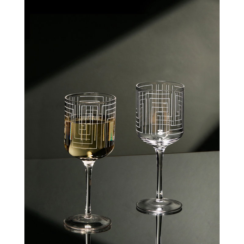 Maze Clear Wine Glasses