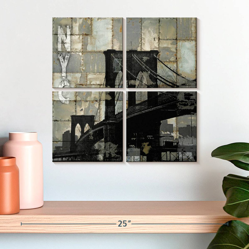 Nicci NYC Industrial II, H 18 po x l 18 po