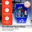 Système de recyclage multi bacs Sturdy Essentials avec six bacs de recyclage empilables de 6 gallons pour construire votre centre de recyclage pour les bureaux, la cuisine, les garages et les entreprises (paquet de 6, bleu / vert)
