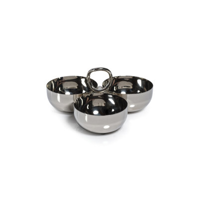 Joss & Main Steel/ Brass Condiment Server