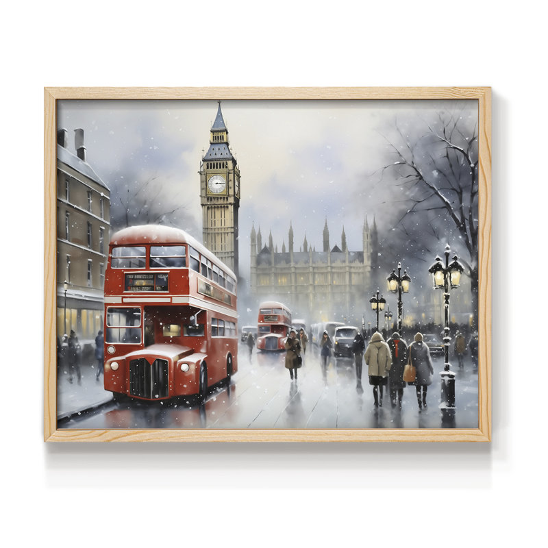 Chirstmas Art-CCCXXVIII -Framed Print - Restickable, H 8 po x l 10 po, Naturel