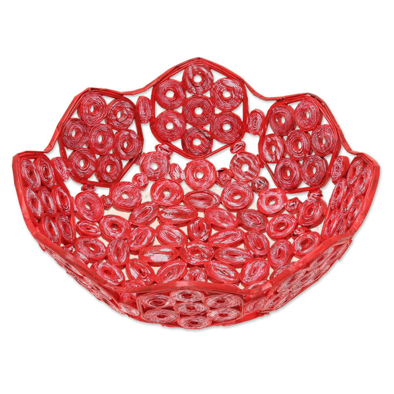 Plateau de service en papier recyclé Fishbone