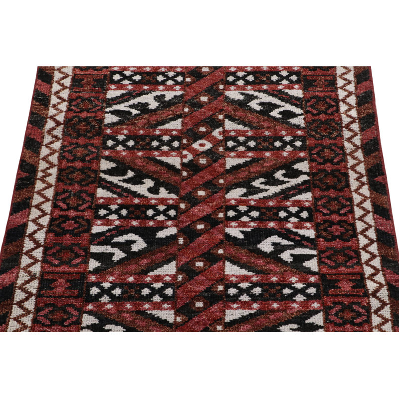 Burano Kilim Wool Geometric Area Rug, Runner 2'2" x 5'9"