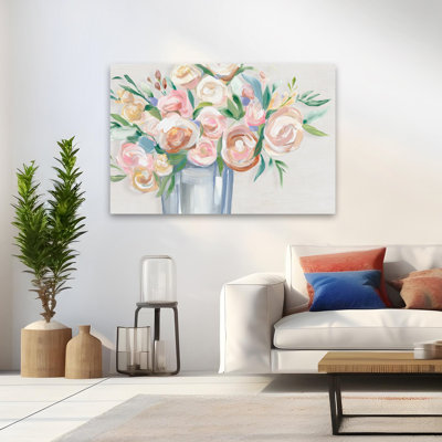 Fleurs et vase «Blissful Blooms Art»