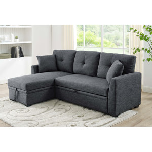 Wade Logan® Barrientez 85'' Upholstered Sleeper Sofa & Reviews 