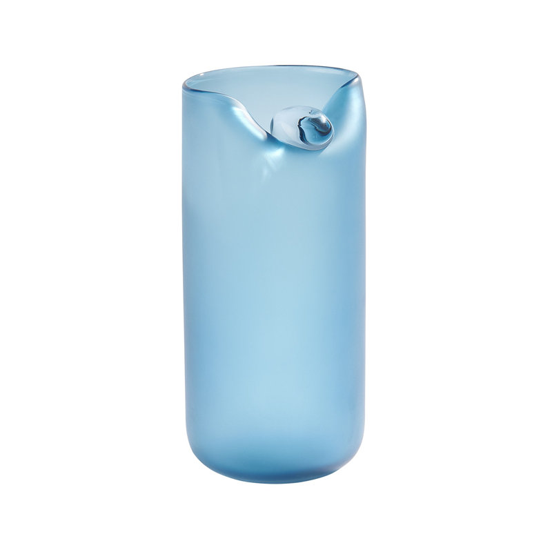 Poise Vase, 12.75" H x 5.75" W x 5.75" D, Blue