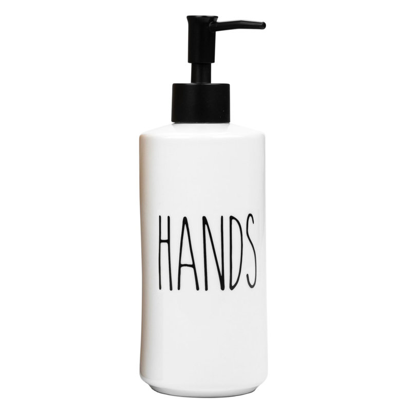 Distributeur de savon à mains en porcelaine - Pompe rechargeable 16 oz