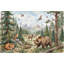 Woodland Wallpaper Forest Removable Mountains Wall Decor-177327020-177327023