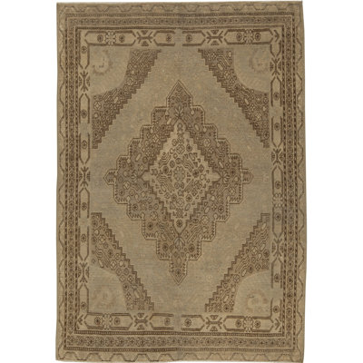 Tapis rétro Khotan Samarkand 4 pi 4 po x 6 pi 4 po