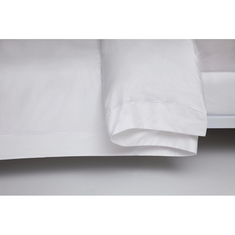 Cotton Solid Colour Duvet Cover Set with Pillowcases Included, White, King Duvet Cover + 2 Standard Pillowcases