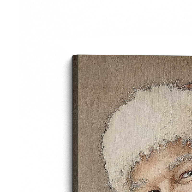 «Jolly Saint Nick», reproduction d'art sur toile, Toile tendue avec châssis, H 30 po x l 20 po