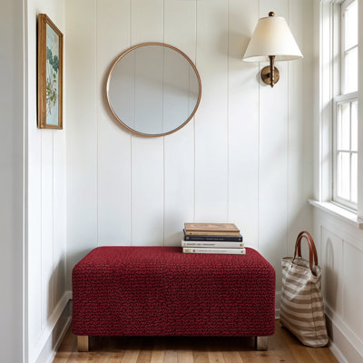 Stretchy Slipcover for Ottoman - Easy to Clean & Durable - Comfort Collection