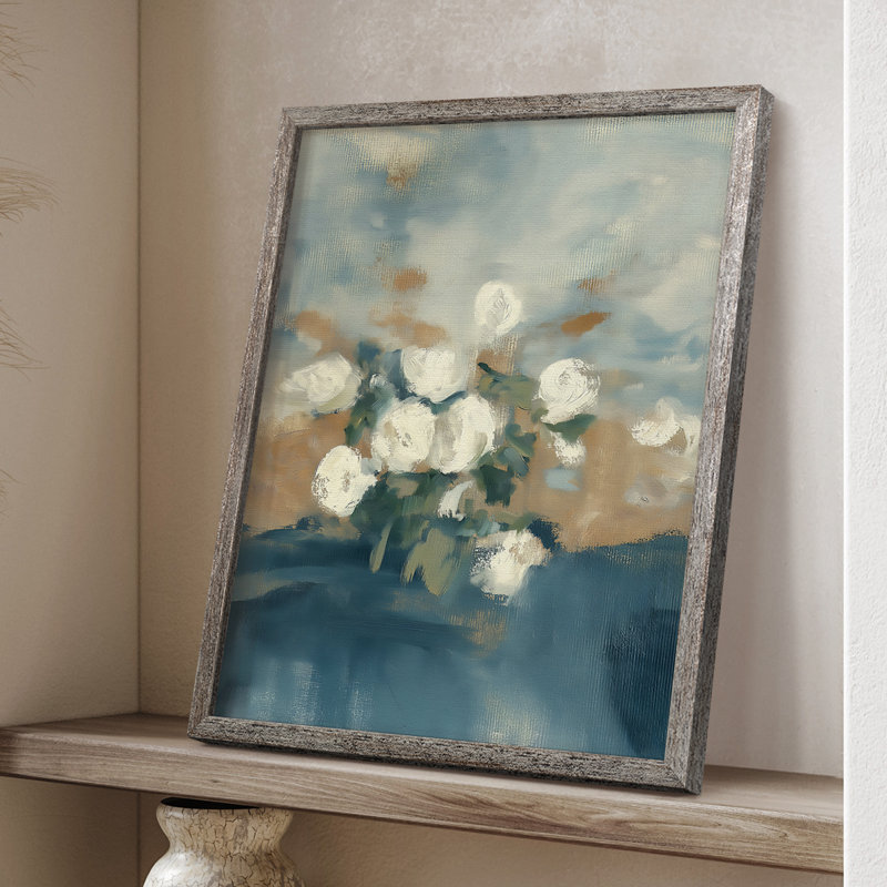Reproduction encadrée FLORAL Series XXVI - bois massif, H 11 po x l 9 po