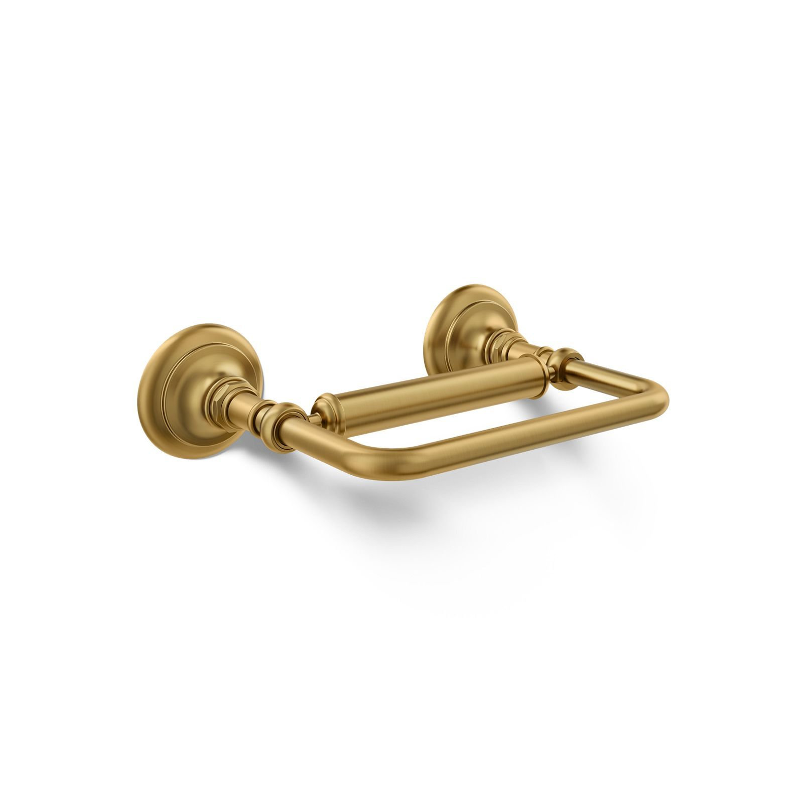 Artifacts Pivoting Toilet Tissue Holder, Vibrant Brushed Moderne Brass