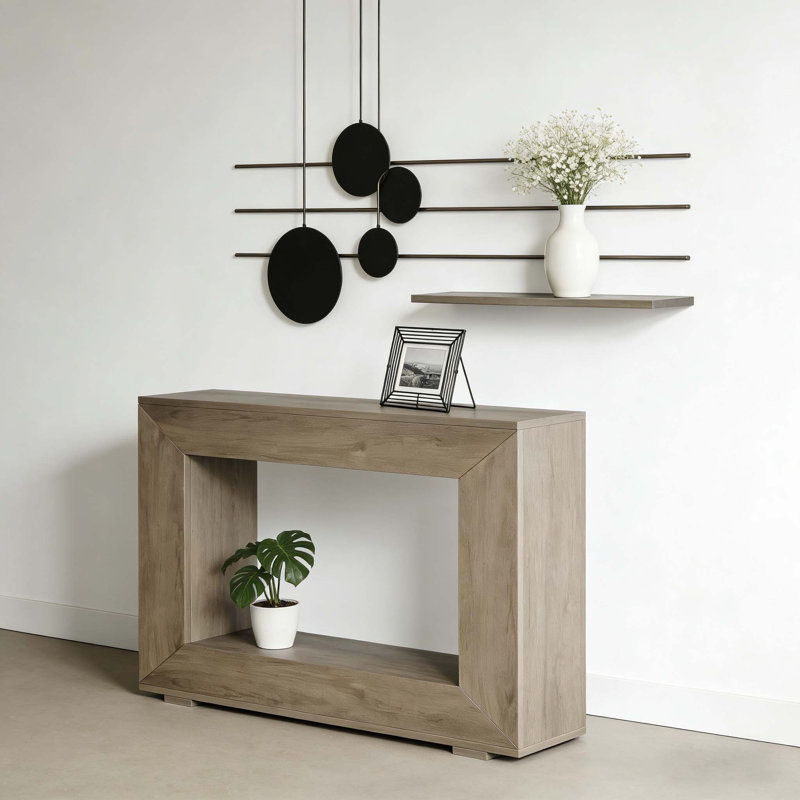 Table console, canapé d'entrée en bois rustique 47 po avec rangement Farmhouse