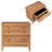 Commode en bois massif 3 tiroirs Conrado-1386324243