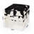 Arnott 18.25'' Wide Genuine Leather Square Patchwork Footstool Ottoman