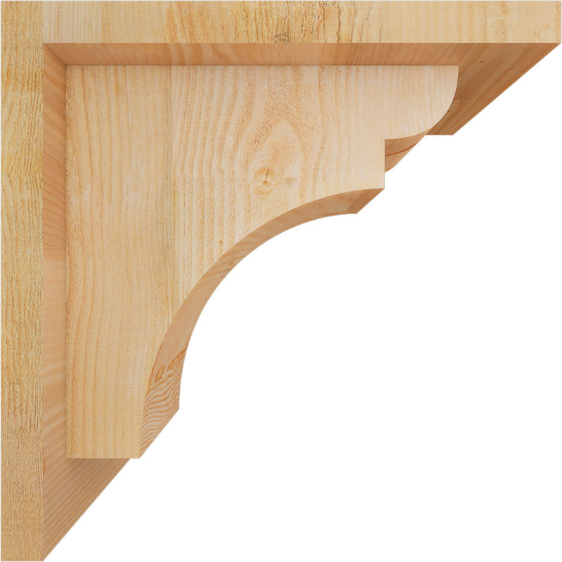 Yorkshire Yorktown avec plaque arrière, H 10 po x l 6 po x P 10 po, Sapin de Douglas, Sciage brut