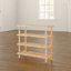 12 Pair Solid Wood Shoe Rack