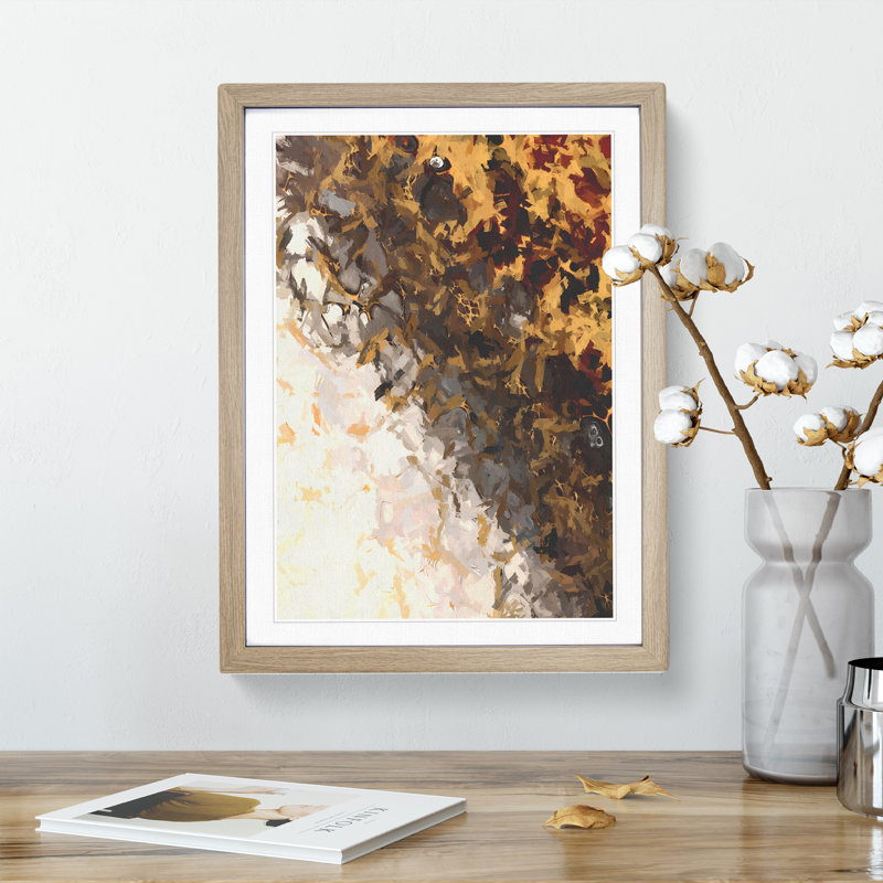 View Of The Shadows - Print, Oak Picture Frame, White, 66cm H x 48cm W