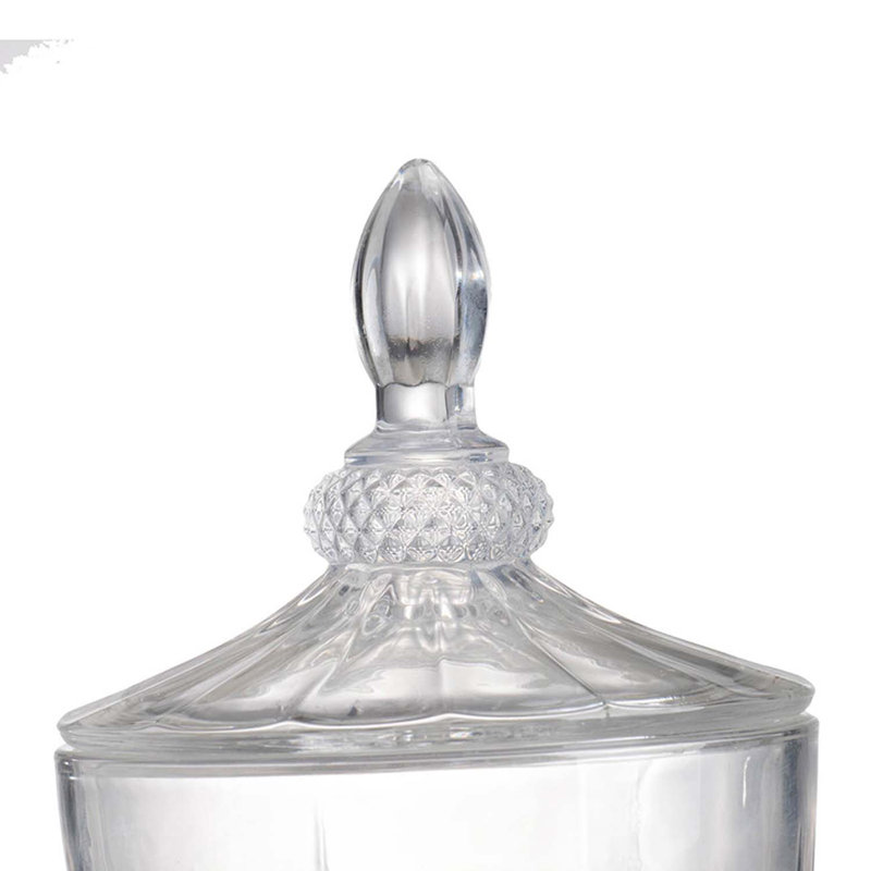 Distributeur de boissons avec couvercle 19 po Brendan - Transparent, argent poli