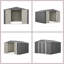 Remise de jardin en métal 10 x 10 pi pour la cour arrière, remise extérieure avec portes verrouillables et cadre durable, rangement pour outils utilitaires - plancher non inclus-112008459