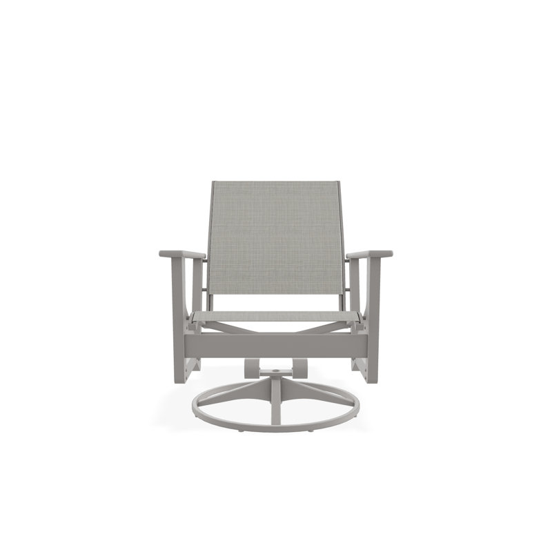 Wexler Outdoor Swivel Lounge Chair, Deacon, Warm Gray