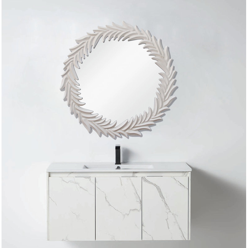 Bramlett Engineered Wood Flat Wall Mirror