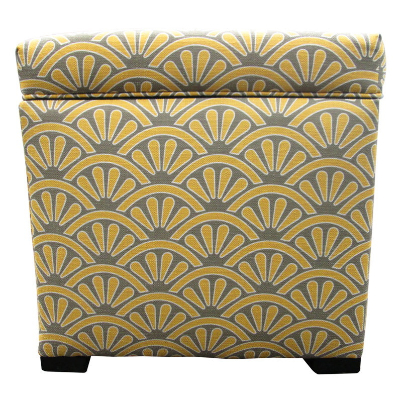 McDougal Upholstered Ottoman, Bonjour Dijon