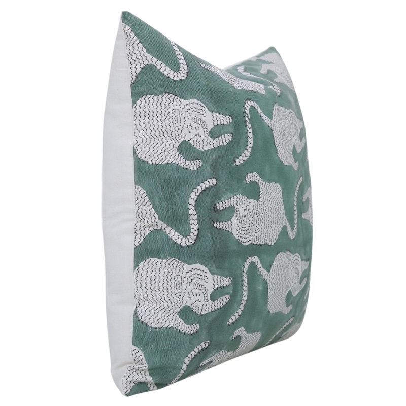 Housse de coussin Boho Block Print 24X24, Carrée, H 24 po x l 24 po