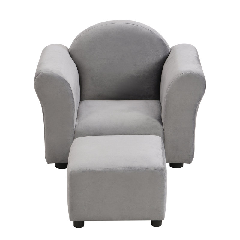 Kids  Chair, Kids Upholstered Couch With Ottoman