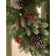 FROSTED WINTERBERRY - 24 Inch Wreath with 50 8 Function Lights