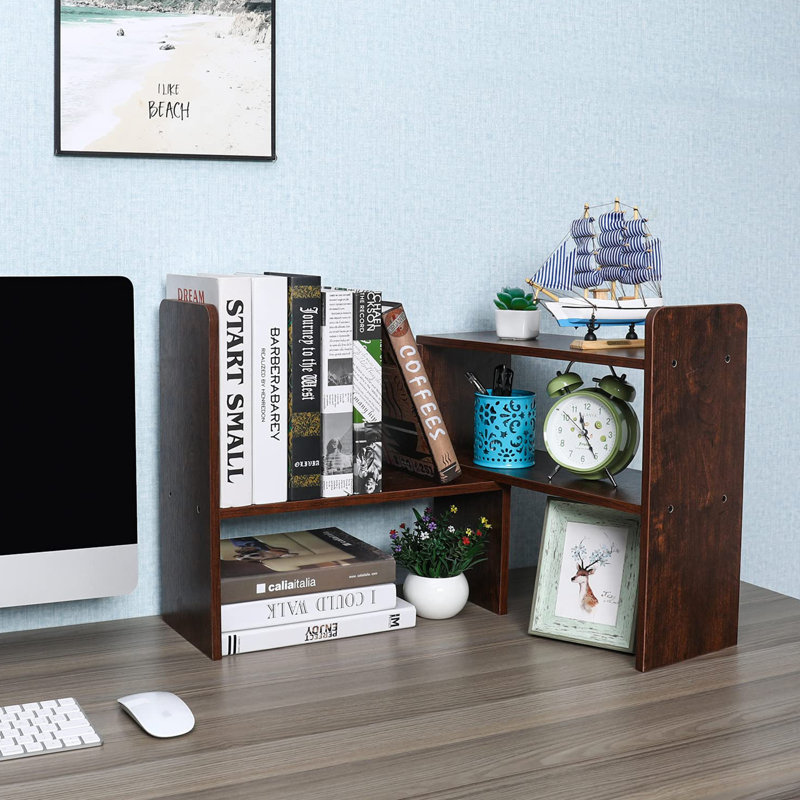 Manufactured Wood Desk Organiser, Brown